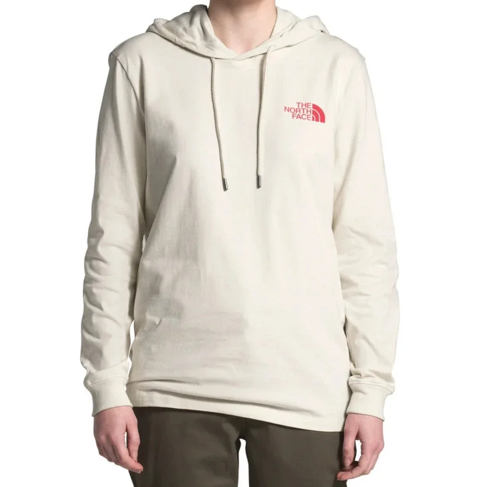 The North Face women’s Peaceful Explorer lightweight pullover hooded Tshirt M